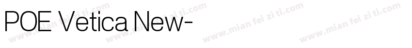 POE Vetica New字体转换